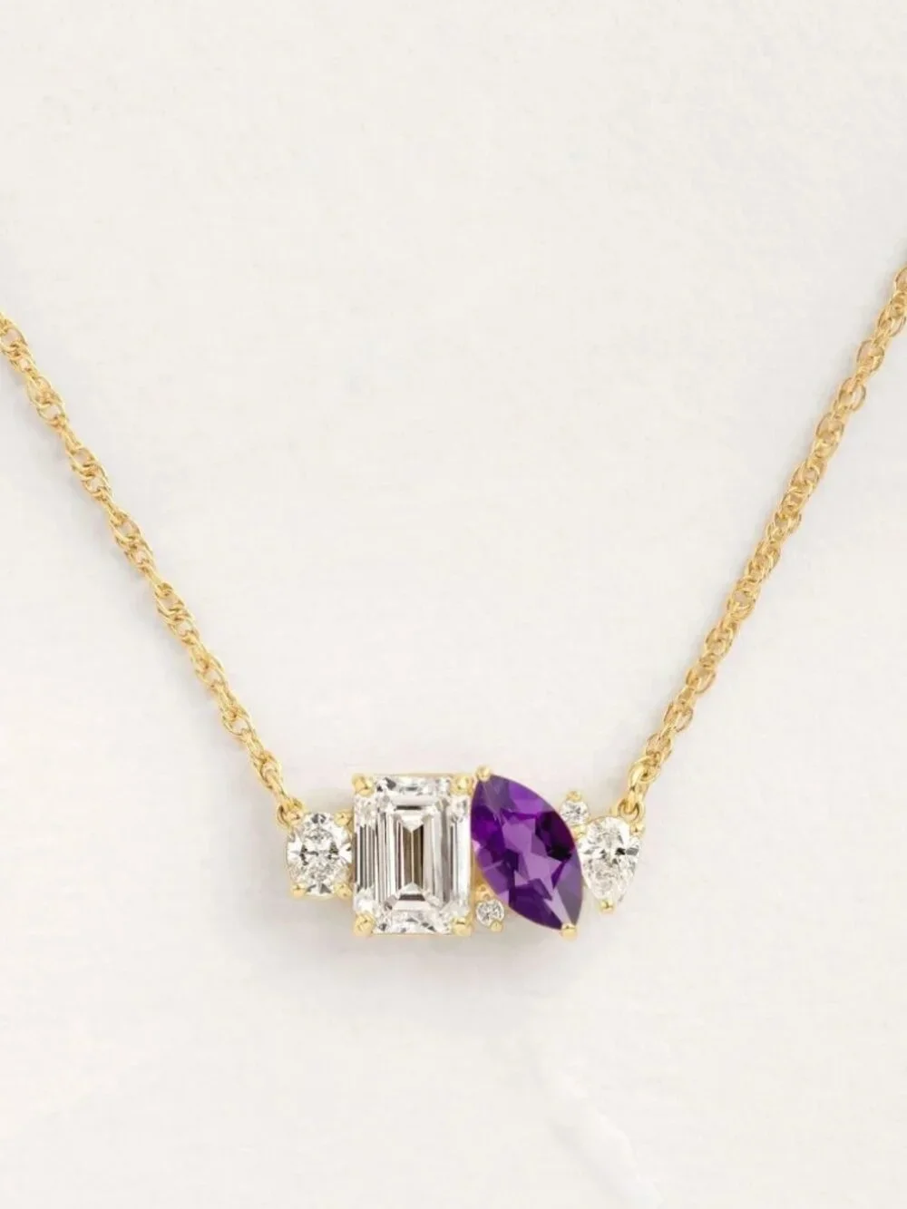 Birthstone pendant necklace